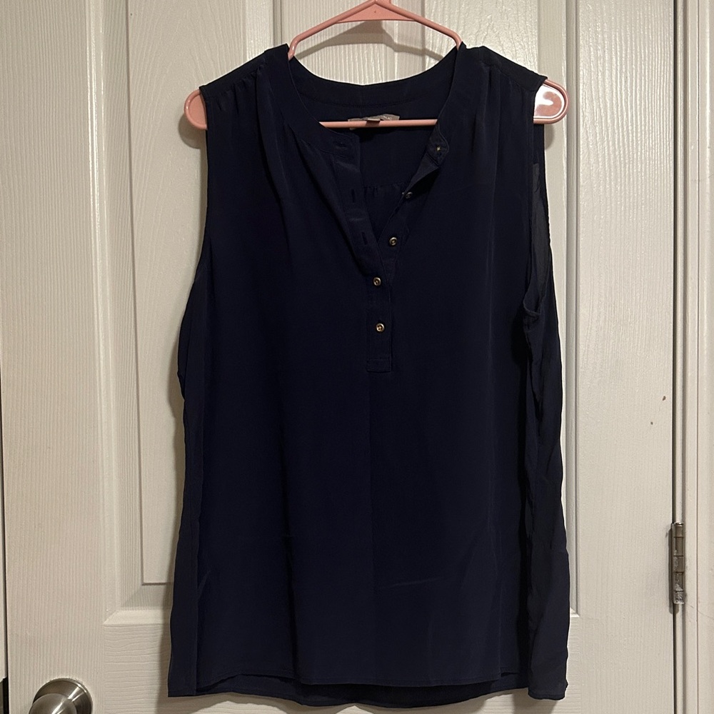 Banana Republic Midnight Blue Sleeveless Top